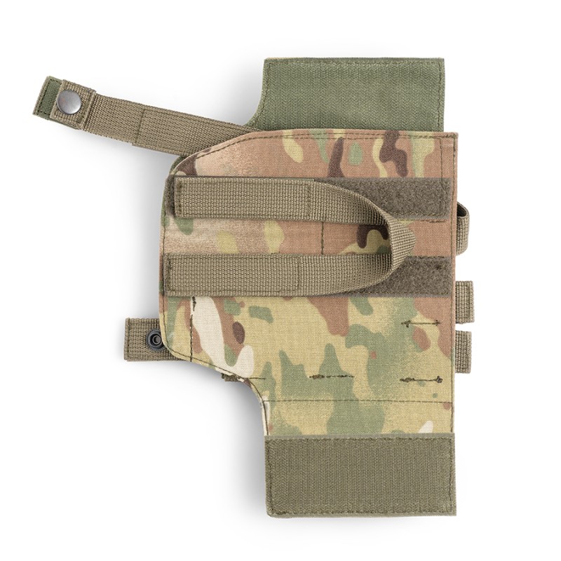 Кобура тактична універсальна (MOLLE / Стегнова) | Multicam
