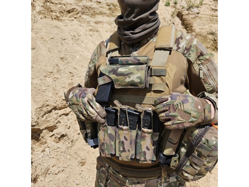 Кобура тактична універсальна (MOLLE / Стегнова) | Піксель ММ-14