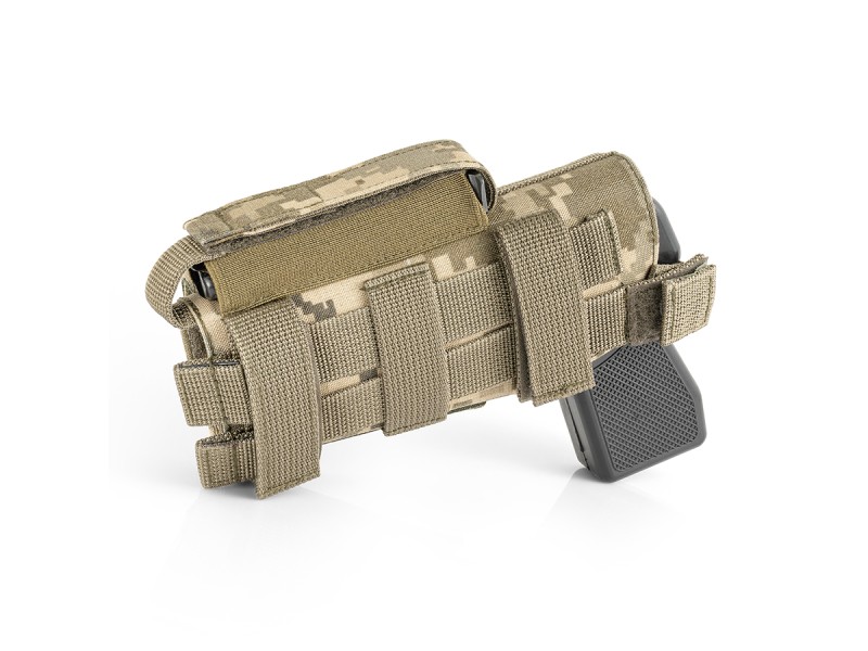 Кобура тактична універсальна (MOLLE / Стегнова) | Піксель ММ-14