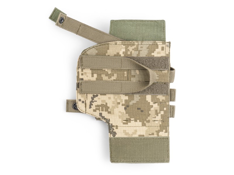 Кобура тактична універсальна (MOLLE / Стегнова) | Піксель ММ-14