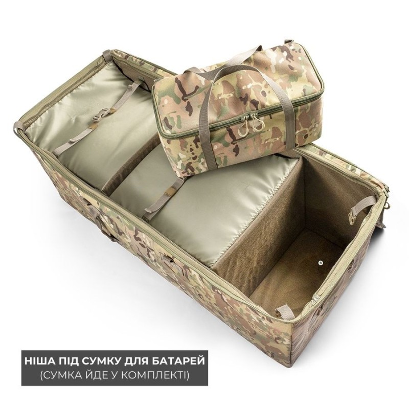 Рюкзак для FPV Елька (10 дронів до 10 дюймів) з сумкою для батарей | Мультикам