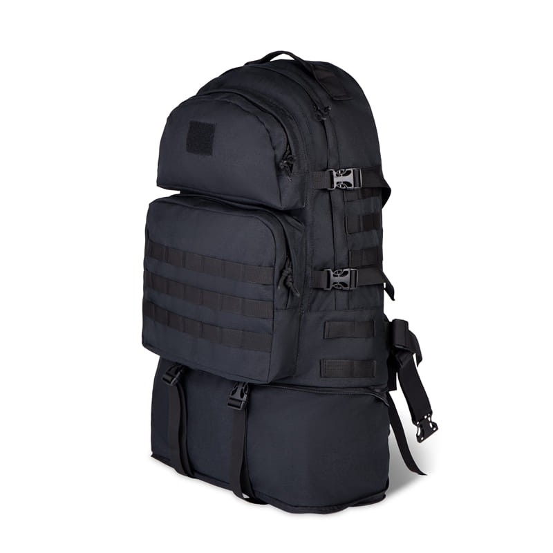 Тактичний рюкзак-трансформер 40-60 л Чорний (Cordura 900D)
