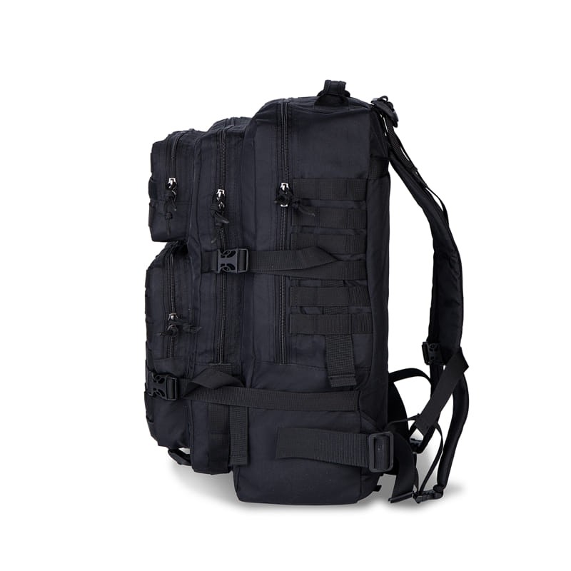 Тактичний штурмовий рюкзак 38 л Чорний з відділенням для гідратора (Cordura 900D)