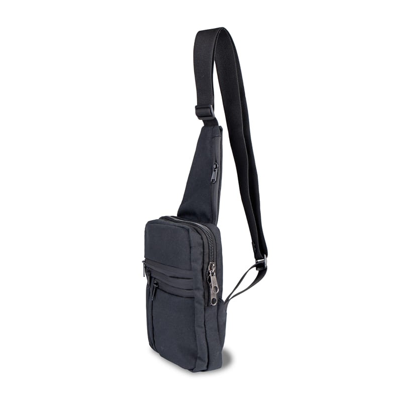 Тактична сумка-барсетка плечова для прихованого носіння зброї Чорна (Cordura 500D)