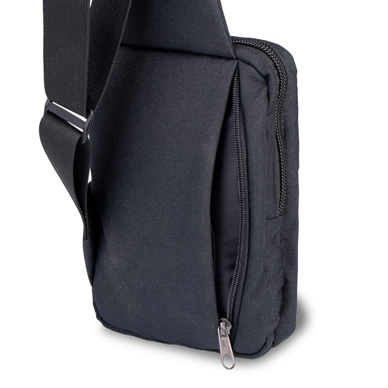 Тактична сумка-барсетка плечова для прихованого носіння зброї Чорна (Cordura 500D)